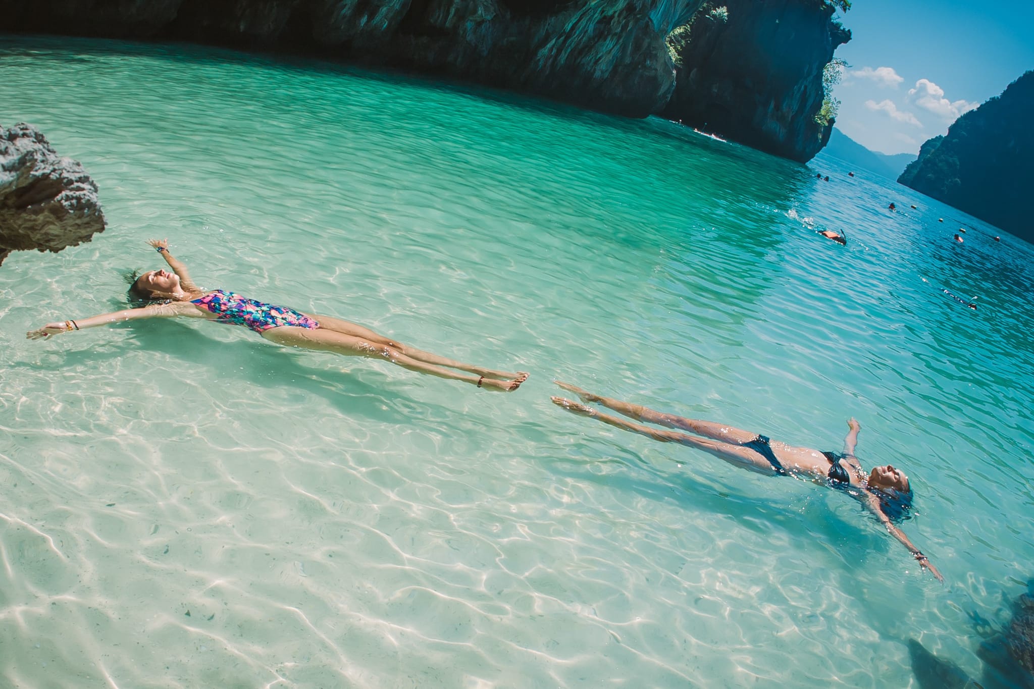 Amicizia Armonia Perfetta Amiche Mare Limpido Pace