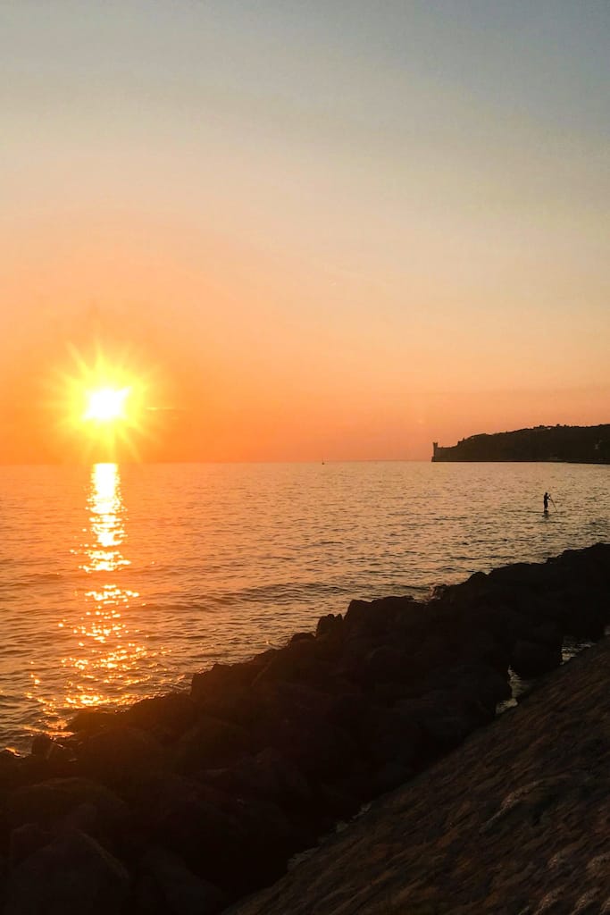 Oceano Mare Trieste Tramonto Castello Miramare