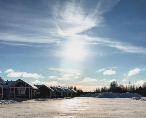 Viaggio Nord Rovaniemi Lapponia Finalndia Esperienza Artica Inverno Panorama Santa Claus Village