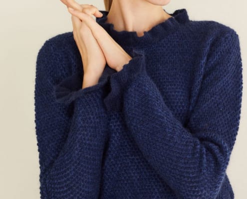 Lazzari Brand Sostenibile Italiano Maglia Lana Mohair