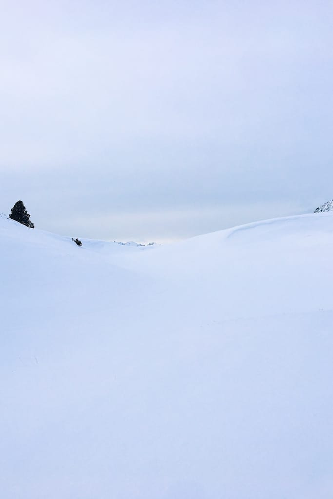 Paradiso 2000 m Dolomiti Inverno Camminata Neve