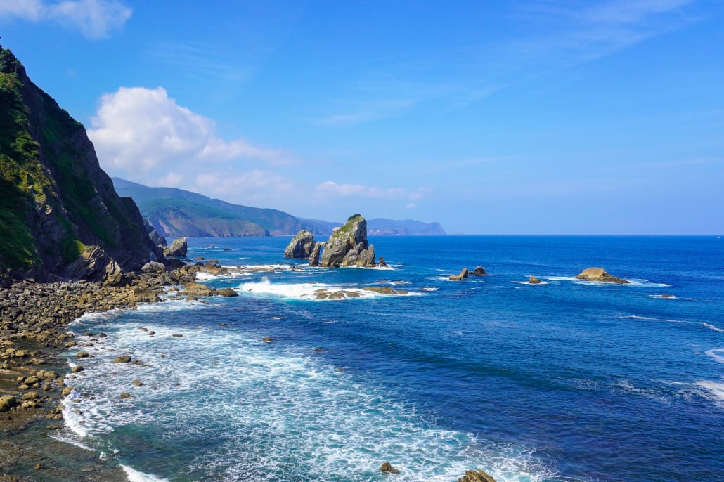 paesi baschi gaztelugatxe oceano onde costa