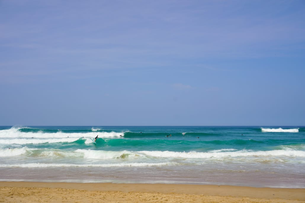 paesi baschi biarritz spiagga milady oceano onde surf