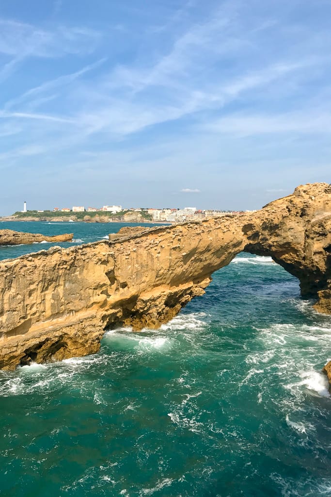 paesi baschi biarritz onde scoglio della vergine corrente