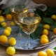 festa meta estate liquore vino allegria susine gialle foglie