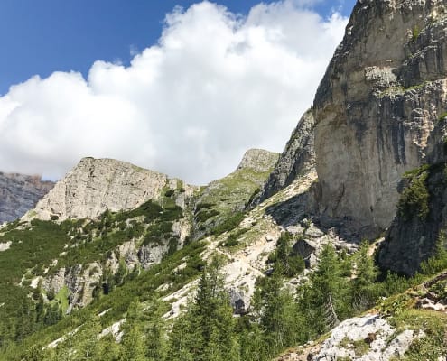 forcella salares alta badia camminata escursioni lagazuoi estate montagna natura bellezzza