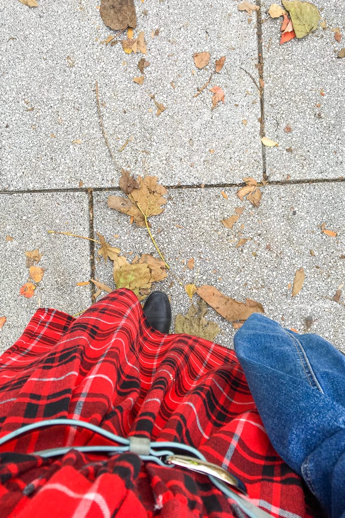 lubiana autunno foglie palazzo donna foglie vestito