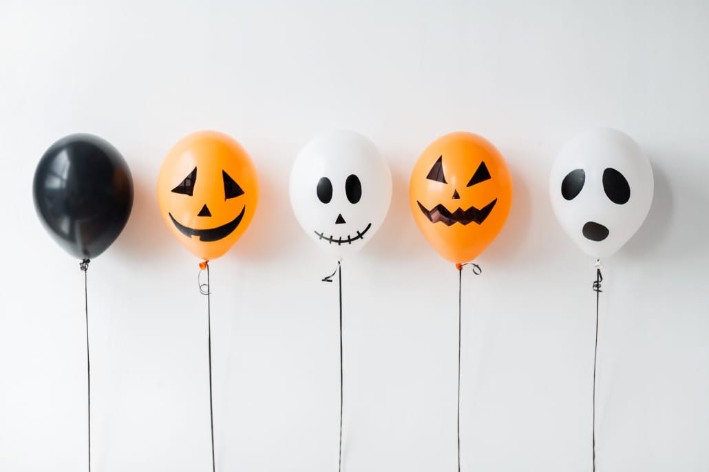 Halloween Modi Divertirsi Bambini Pallonicini Zucche Fanstasmi Paurose Divertenti