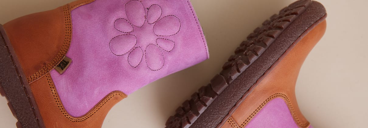 Stivaletti e Sneakers Invernali Bambina Scarpe Inverno Rosa Marrone Dettaglio