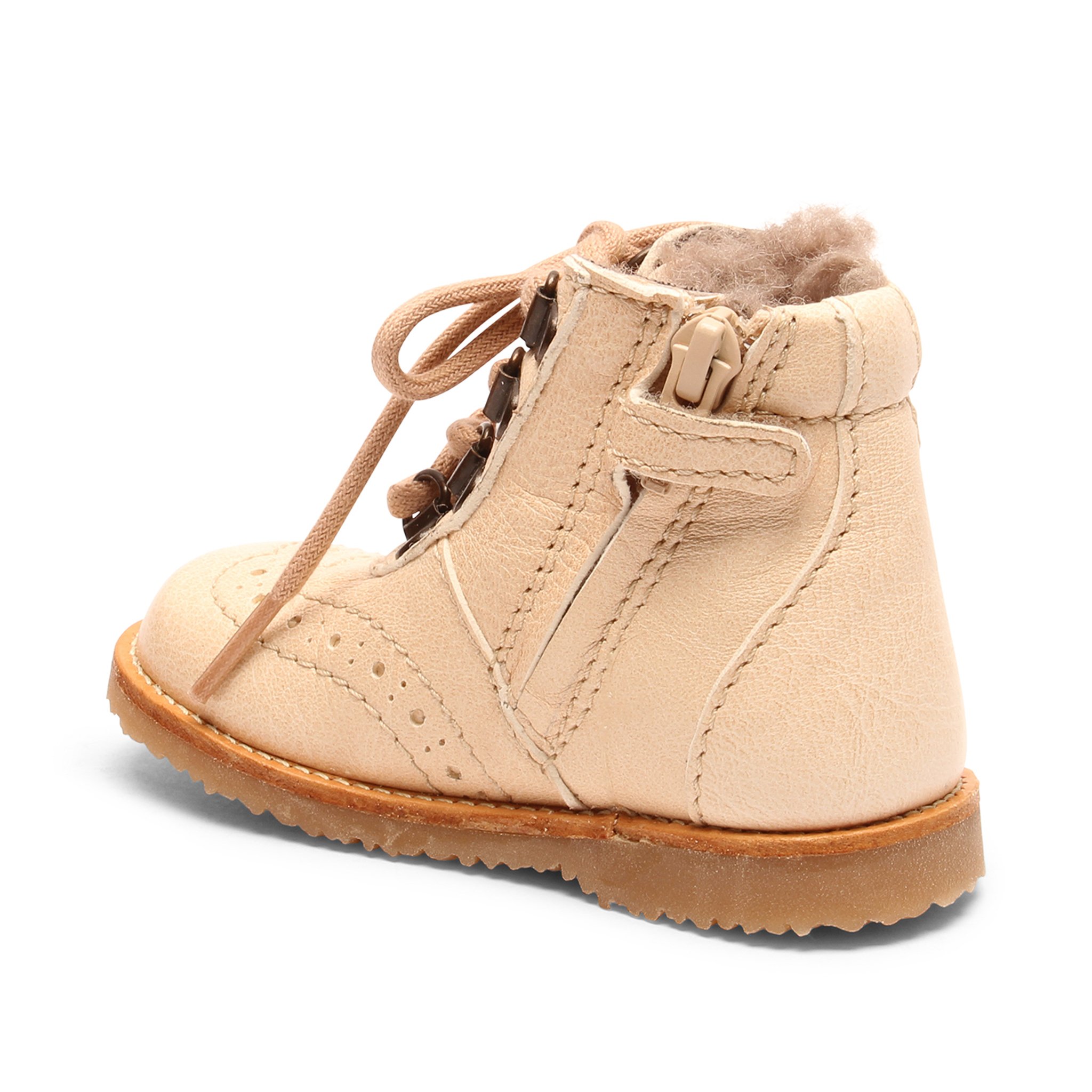 stivaletti ellie crema neonata primi passi bambini vista dietro stivaletti ellie crema neonata primi passi bambini vista dietro