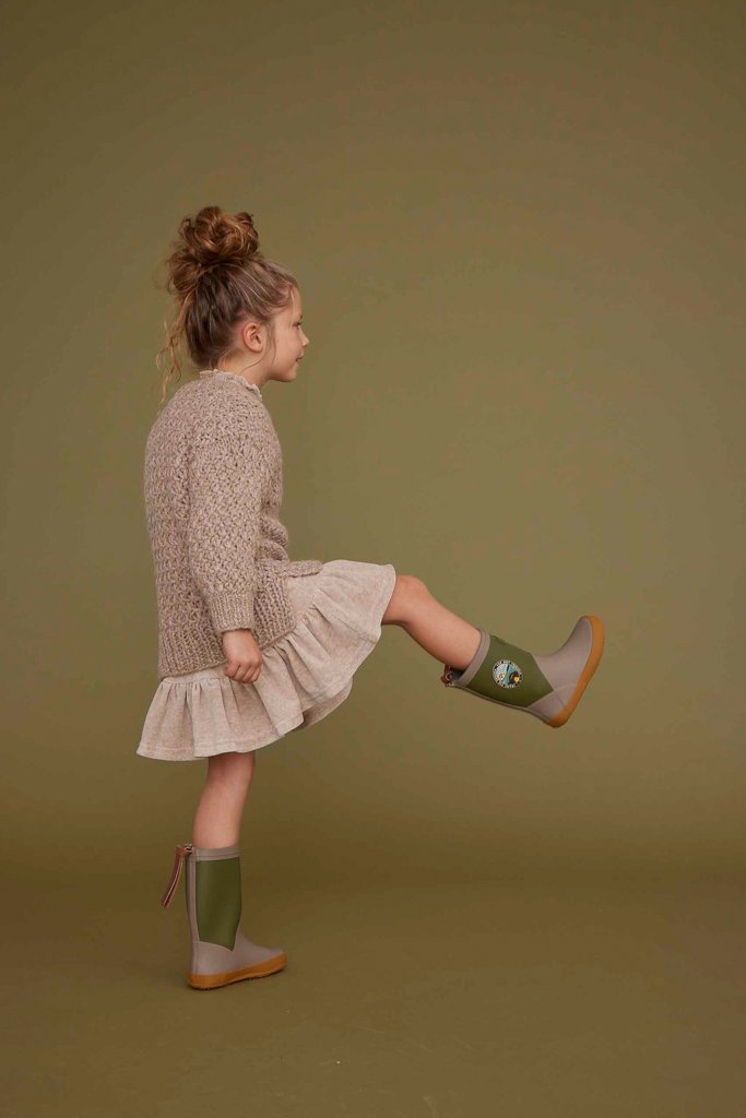 stivali-da-pioggia-bisgaard-fashion-II-oliva-01a stivali da pioggia bambina bisgaard verde oliva in gomma naturale
