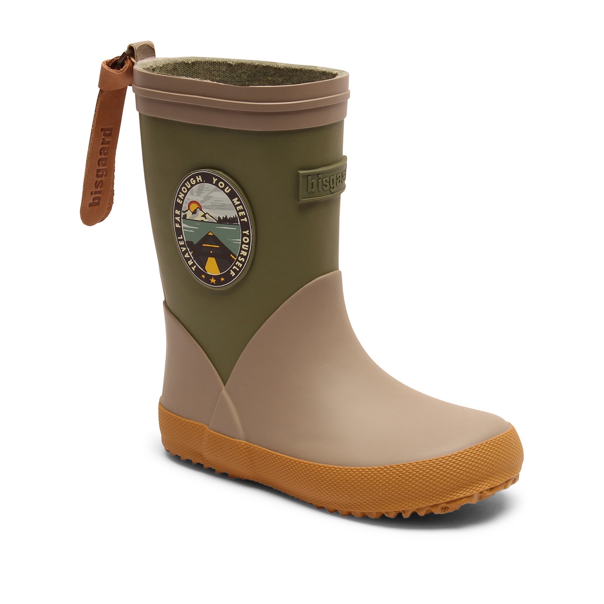 stivali da pioggia fashion II oliva bambini vista davanti stivali da pioggia fashion II oliva bambini vista davanti