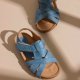sandali aiden azzurri sostenibilita bisgaard italia bambini bambino calzature artigianali