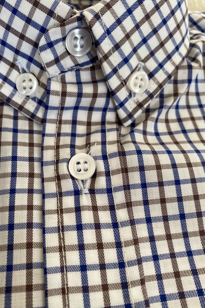 piccoli sarti gastone camicia quadretti elegante made in italy bambino