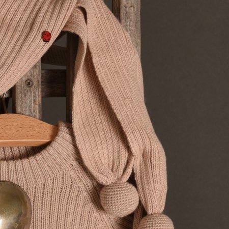 sciarpa alpaca bambina luna rosa brand esencia lusso sostenibile