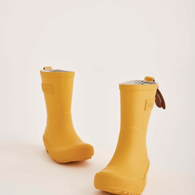 scarpe stivali da pioggia bisgaard italia giallo bambino bambina bambini sostenibili