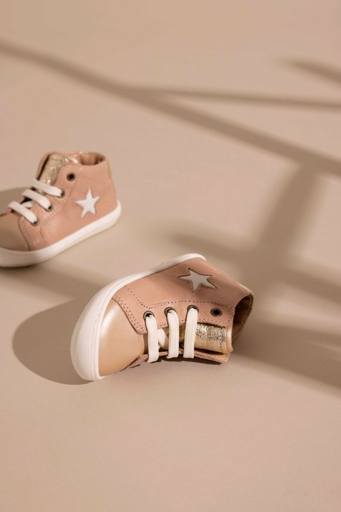 sneakers scarpe victor rosa primi passi bambina bisgaard sostenibile