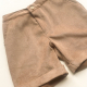 pantaloni in velluto di cotone per bambina, color beige lusso