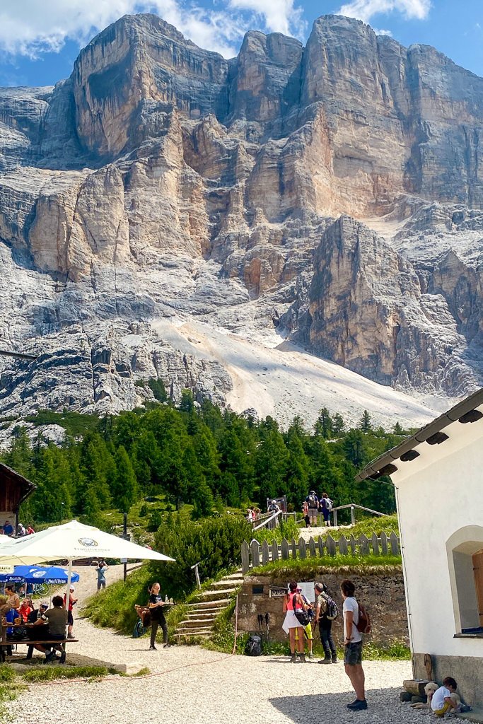 rifugio utia la crusc sasso monte croce alta badia escursione sentiero con bambini