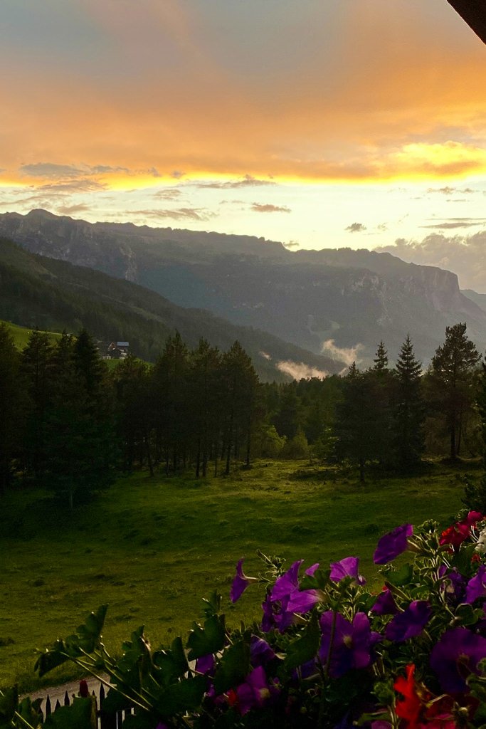 tramonto alta badia piz sorega armonia natura san cassiano bellezza montagna