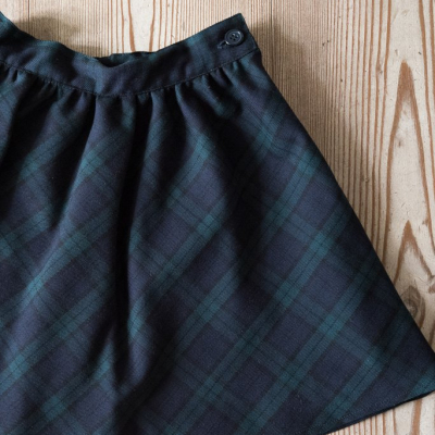 gonna scozzese per bambina dorotea made in italy lusso sostenibile per l'inverno