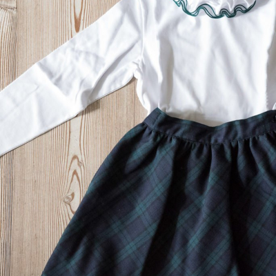 look inverno bambina elegante sostenibile italia