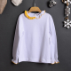 maglietta elegante per bambina lima gialla in cotone naturale lusso sostenibile