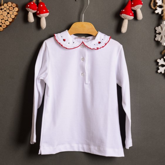 valentine-polo-01b polo elegante bambina valentine per le feste natale e inverno