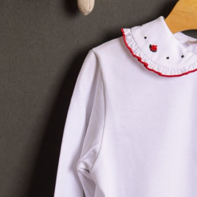 polo elegante bambina valentine per le feste natale e inverno