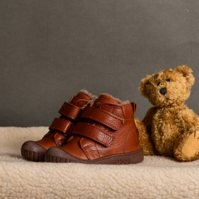 Stivaletti primi passi bambino cognac Bisgaard