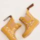Stivali da pioggia giallo senape Bisgaard Baby Campo giallo senape in gomma naturale per bambini