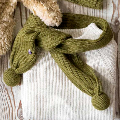 sciarpa alpaca per bambini carl oliva brand esencia lusso sostenibile